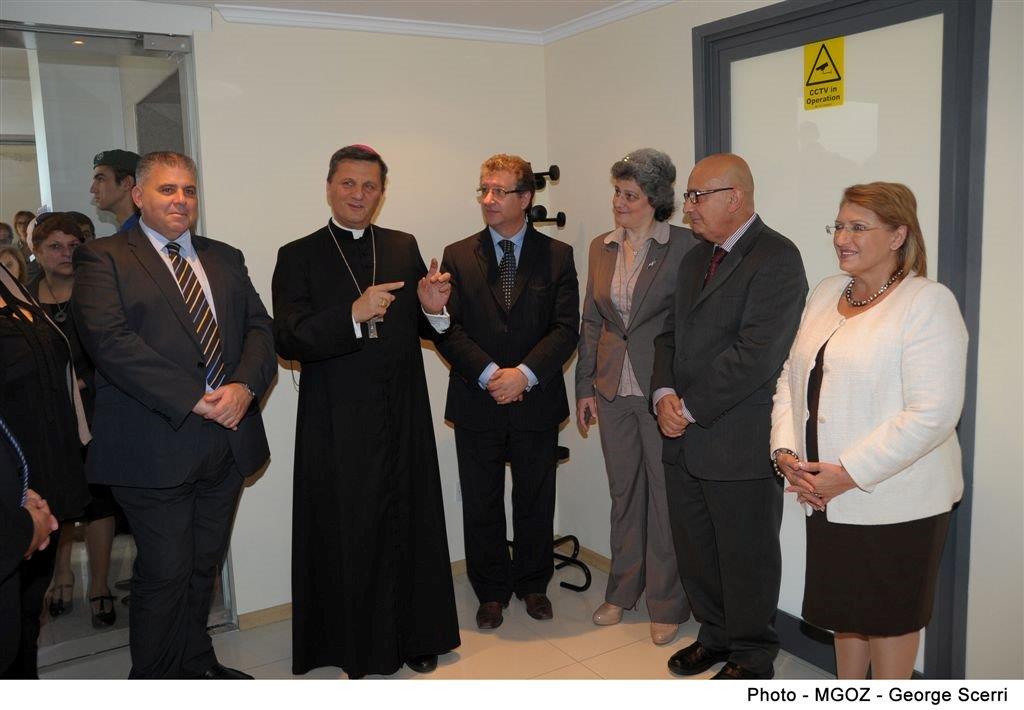 Inauguration of the offices by the President & Bishop of Gozo